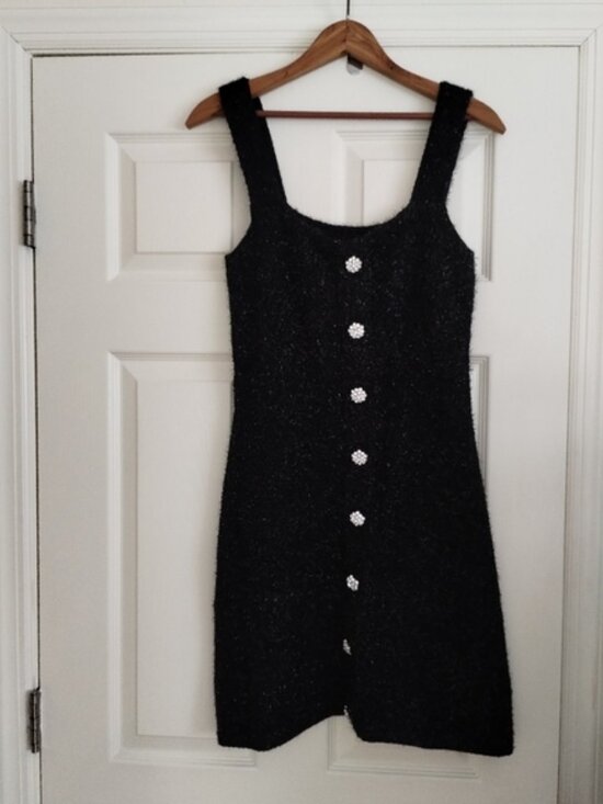 Zara Black Mini Dress Medium - Picture 9 of 9